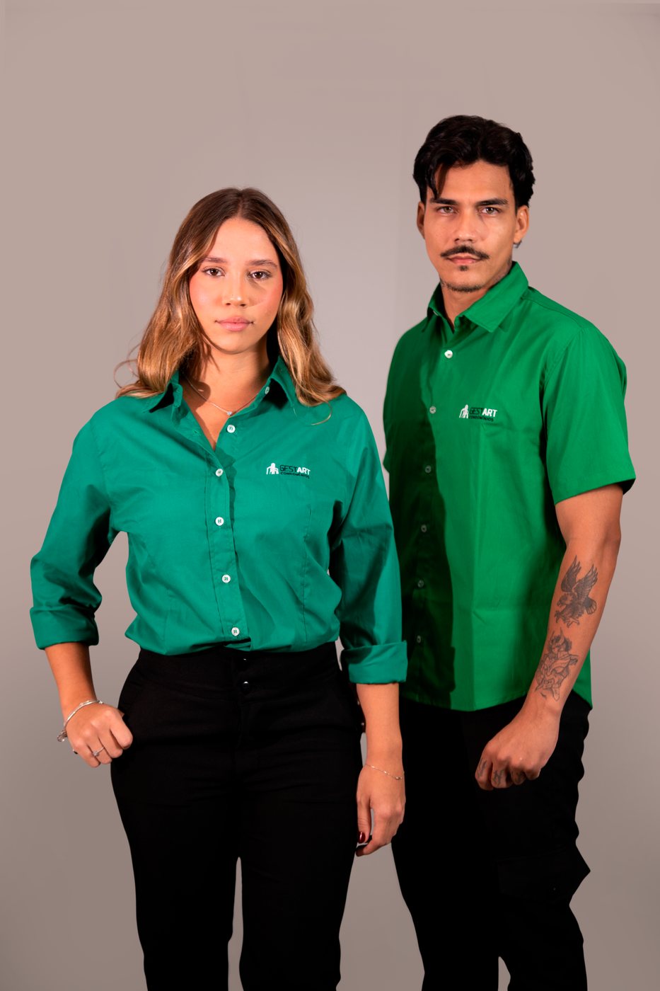 GESTART Condomínios: camisa social verde